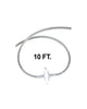 EZBio® Vactrap™ S Tubing Extension for Plastic Bottles, 10 ft., w/ 0.2µm Polytetrafluoroethylene (PTFE) Vent Filter, Sterile