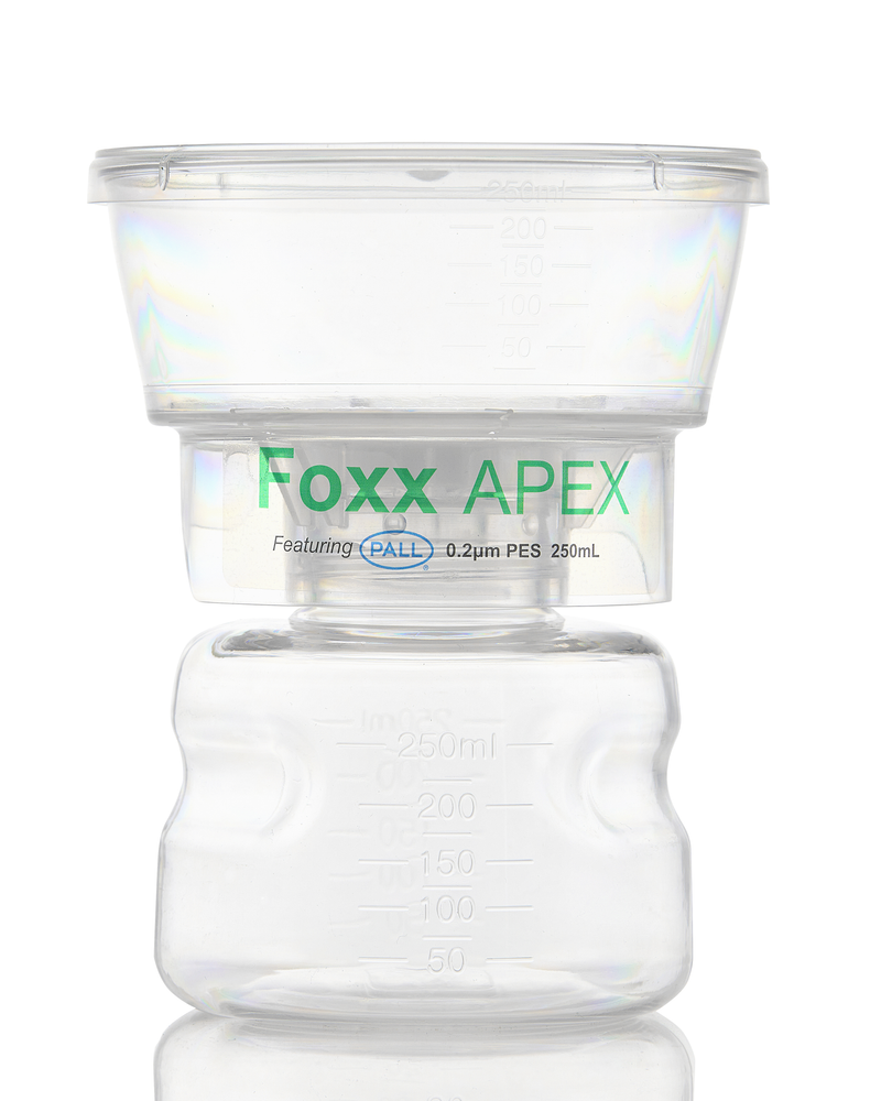 APEX™ Sterile Bottle Top Filter Unit, 0.2 µm PES Membrane, 250 mL – Pack of 12