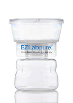 Clear container with EZLabpure branding on a white background
