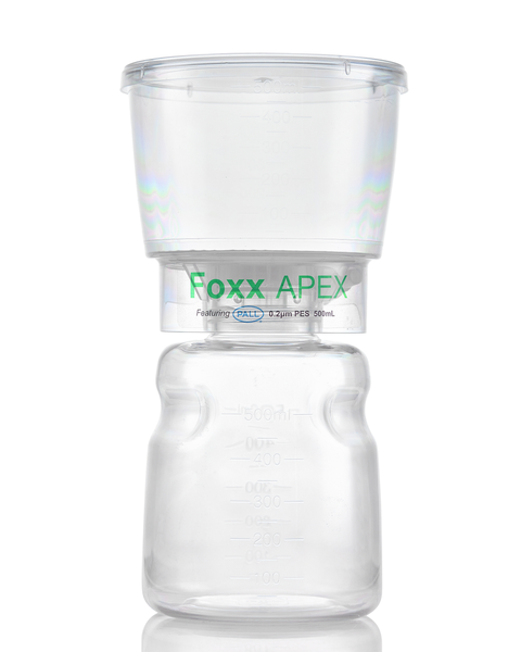 APEX™ Sterile Bottle Top Filter Unit, 0.2 µm PES Membrane, 500 mL – Pack of 12