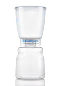Clear plastic container with EZLabpure branding on a white background