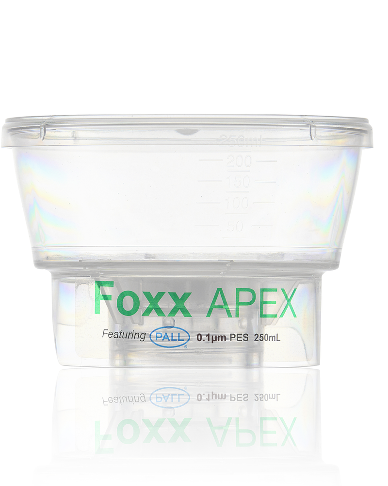 APEX™ Sterile Bottle Top Filter, 0.1 µm PES Membrane, 250 mL – Pack of 24