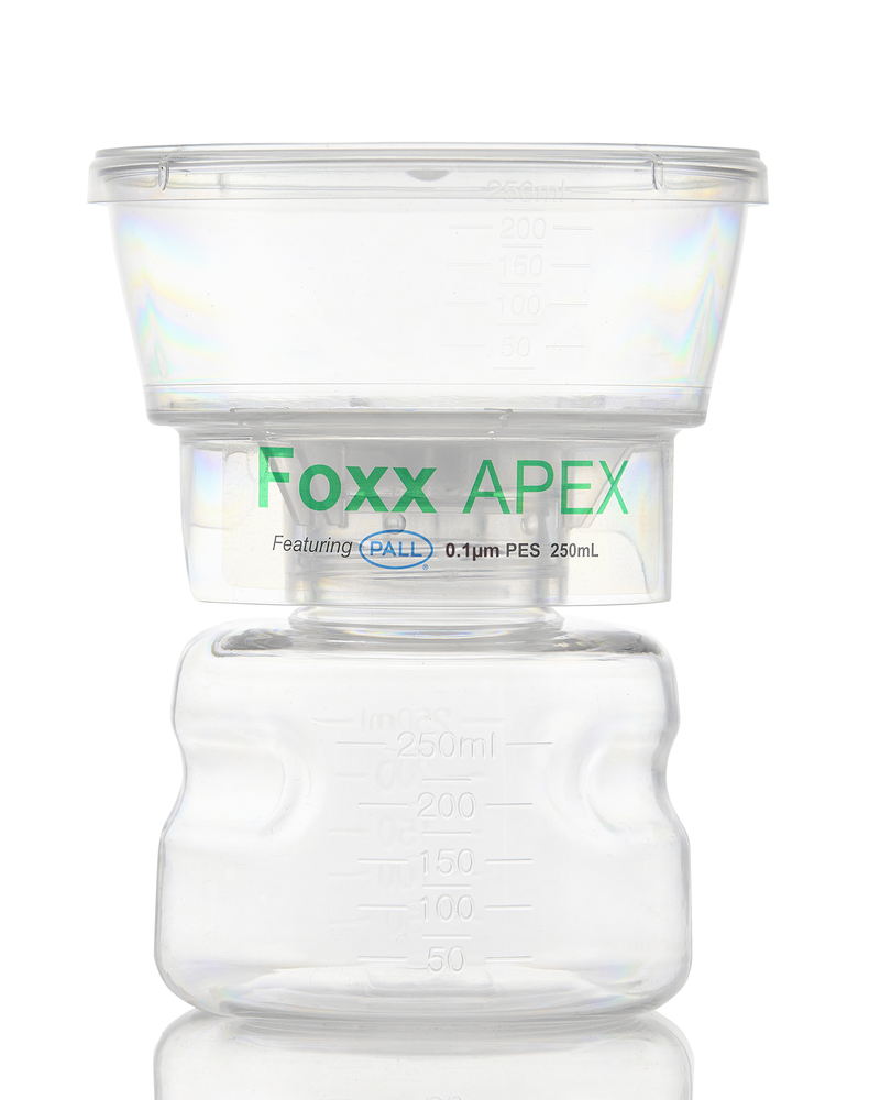 APEX™ Sterile Bottle Top Filter Unit, 0.1 µm PES Membrane, 250 mL – Pack of 12