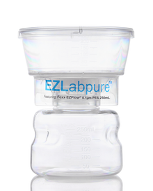 EZLabpure™ Sterile Bottle Top Filter Unit, 0.1 µm PES Membrane, 250 mL – Pack of 12
