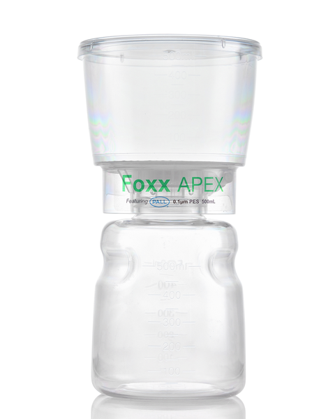 APEX™ Sterile Bottle Top Filter Unit, 0.1 µm PES Membrane, 500 mL – Pack of 12