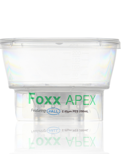 Filtres à vide stériles jetables APEX™ pour bouchons de flacons, avec membrane PES de 0,45 µm pour préfiltration ou clarification, 250 mL, 24/boîte