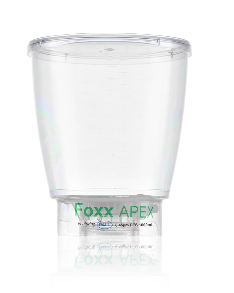 APEX™ Sterile Bottle Top Filter, 0.45 µm PES Membrane, 1,000 mL – Pack of 24