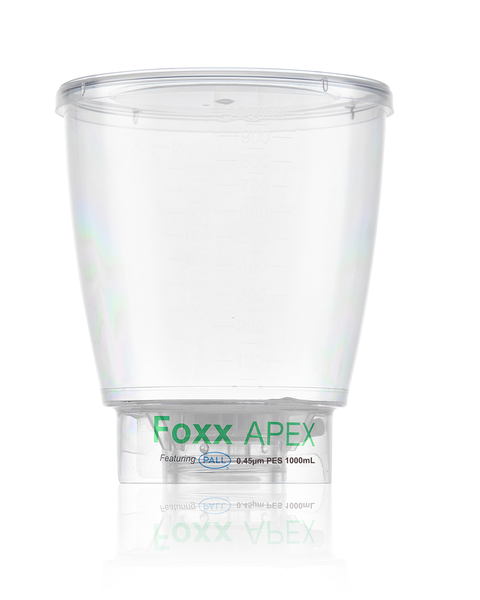 APEX™ Sterile Bottle Top Filter, 0.45 µm PES Membrane, 1,000 mL – Pack of 24