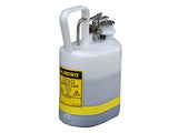Oval Safety Can for flammables, S/S hardware, flame arrester, 1 gallon, self-close cap, poly - White | Red | img_1 | Foxx Life Sciences Global | shopfls.com