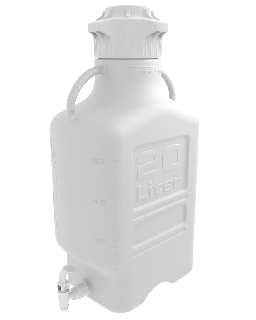 20L (5 Gal) Polypropylene (PP) Carboy with 120mm Cap and Spigot | img_1 | Foxx Life Sciences Global | shopfls.com