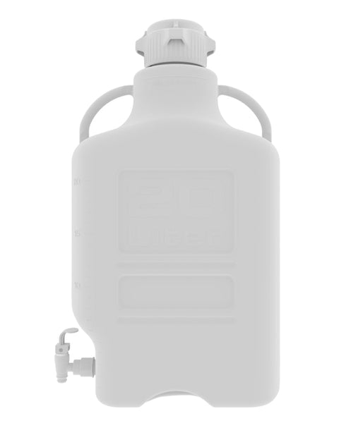 20L (5 Gal) High Density Poly Ethylene (HDPE) Carboy with 83B Cap and Spigot | img_1 | Foxx Life Sciences Global | shopfls.com