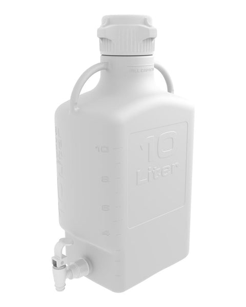 10L (2.5 Gal) Polypropylene (PP) Carboy with 83B Cap and Spigot | img_1 | Foxx Life Sciences Global | shopfls.com
