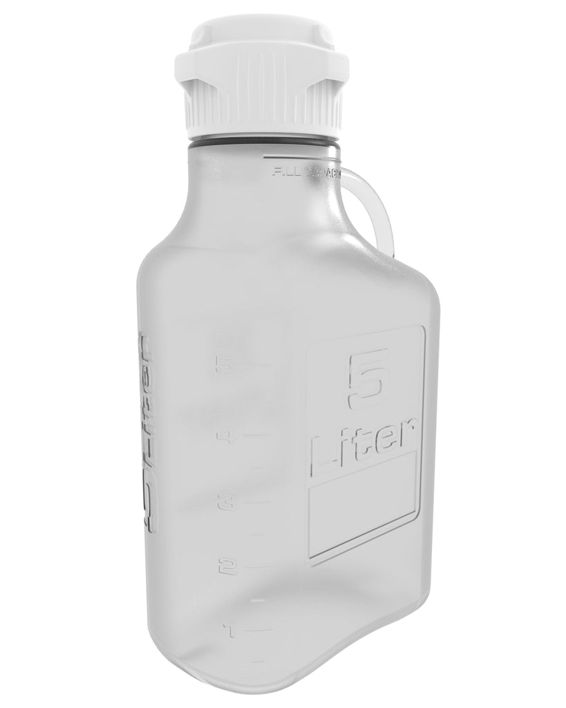 EZBio® Carboy, PETG, 5L, No Spigot, VersaCap® 83mm, Double Bagged, Non Sterile | img_1 | Foxx Life Sciences Global | shopfls.com