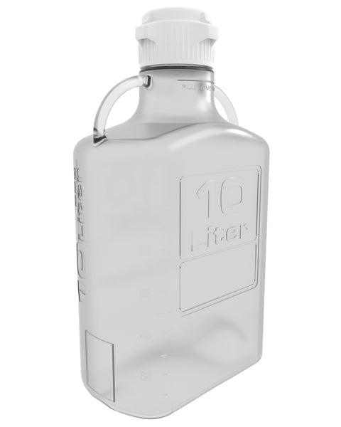 EZBio® Carboy, PETG, 10L, No Spigot, VersaCap® 83B, Double Bagged, Non Sterile | img_1 | Foxx Life Sciences Global | shopfls.com