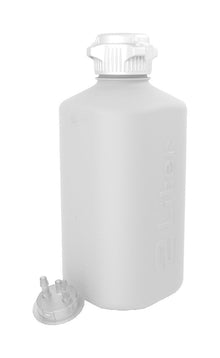 2L Polypropylene (PP) Heavy Duty Vacuum Bottle -1/4" Hose Barb Adapter and Vent Port | img_1 | Foxx Life Sciences Global | shopfls.com