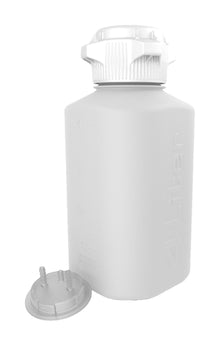 4L Polypropylene (PP) Heavy Duty Vacuum Bottle - 1/4" Hose Barb Adapter and Vent Port | img_1 | Foxx Life Sciences Global | shopfls.com