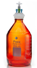 HPLC Solvent Reservoir Bottle Assembly, GL45, 2L Amber, Class VI Polytetrafluoroethylene (PTFE) Adapter,  3 Ports for 3.2mm(1/8") and/or | img_1 | Foxx Life Sciences Global | shopfls.com