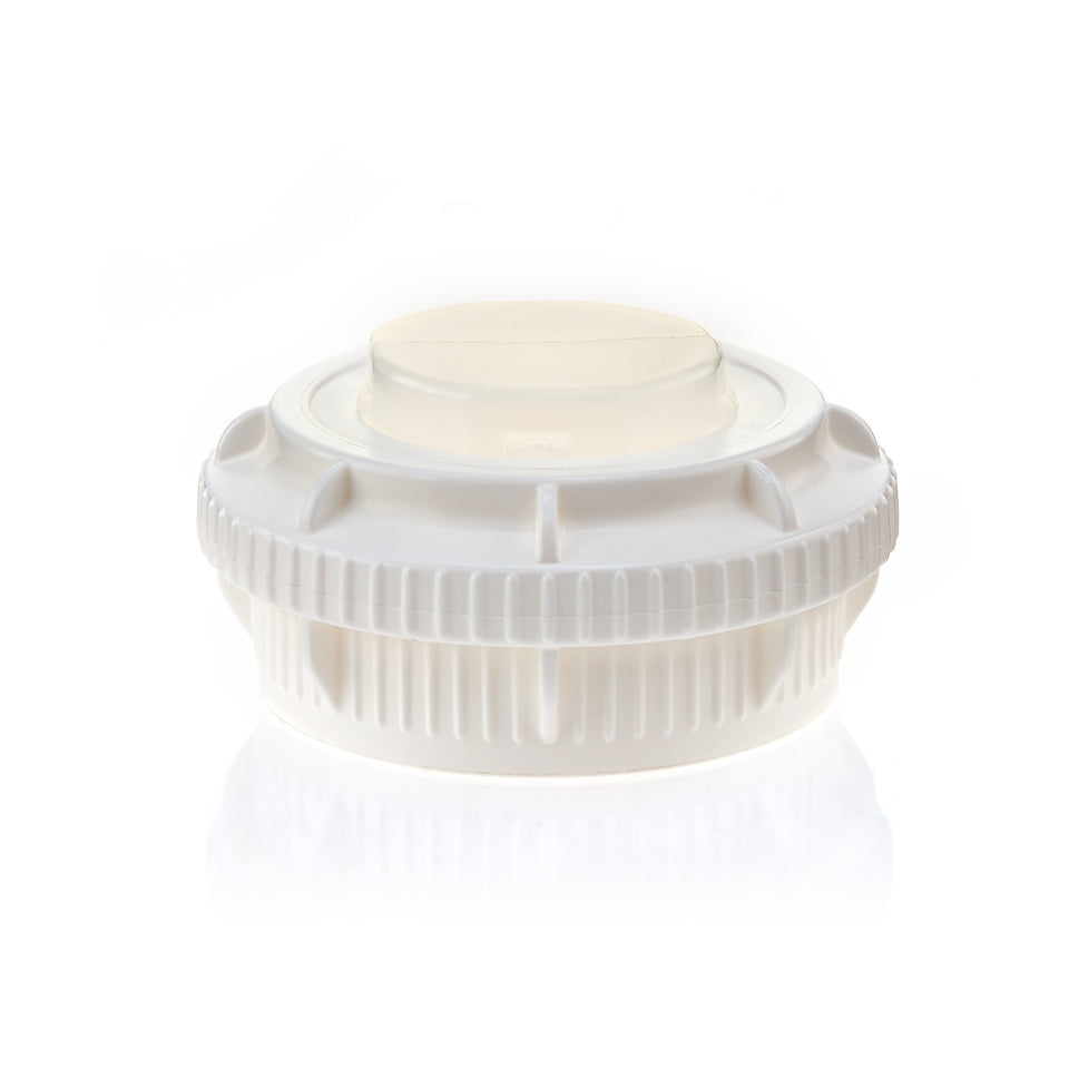 EZBio® GL45 Open Cap & Closed Adapter, White PP for Glass Bottles - 5 | 25 | img_1 | Foxx Life Sciences Global | shopfls.com