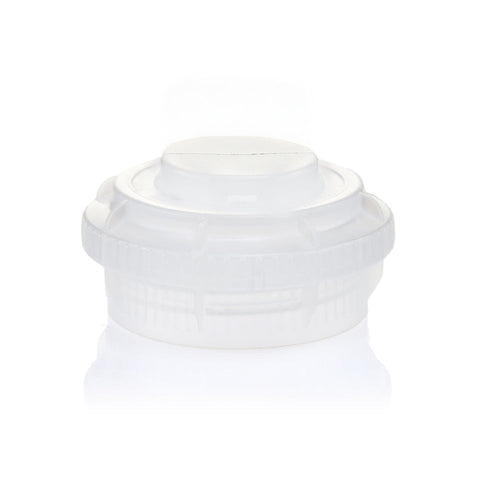 EZBio® GL45 Open Cap & Closed Adapter, Natural PP for Glass Bottles - 5 | 25 | img_1 | Foxx Life Sciences Global | shopfls.com