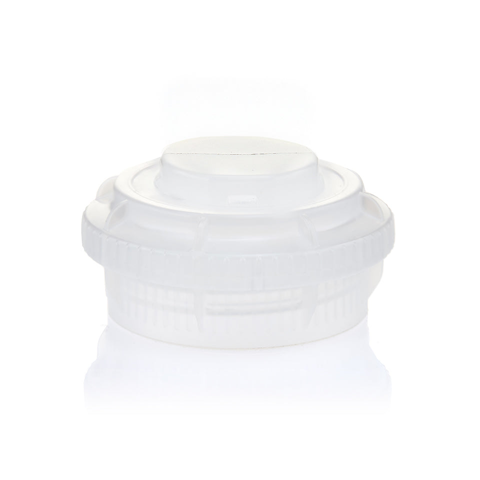 EZBio® GL45 Open Cap & Closed Adapter, Natural PP for Glass Bottles - 5 | 25 | img_1 | Foxx Life Sciences Global | shopfls.com