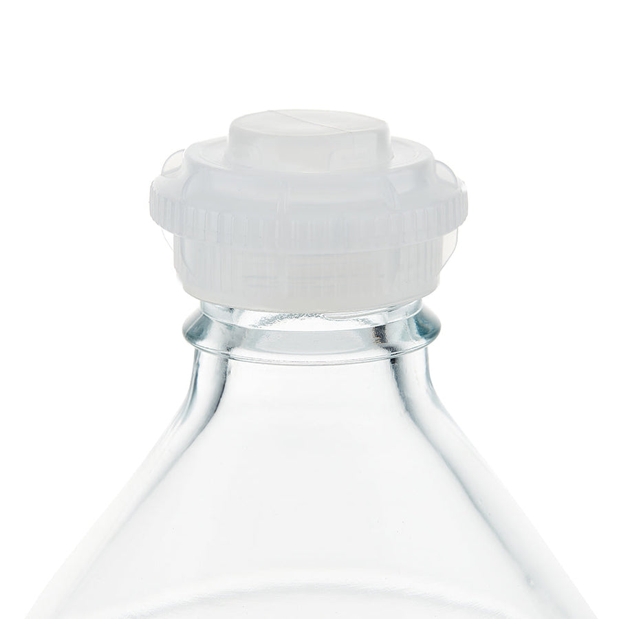 EZBio® GL45 Open Cap & Closed Adapter, Natural PP for Glass Bottles - 5 | 25 | img_2 | Foxx Life Sciences Global | shopfls.com