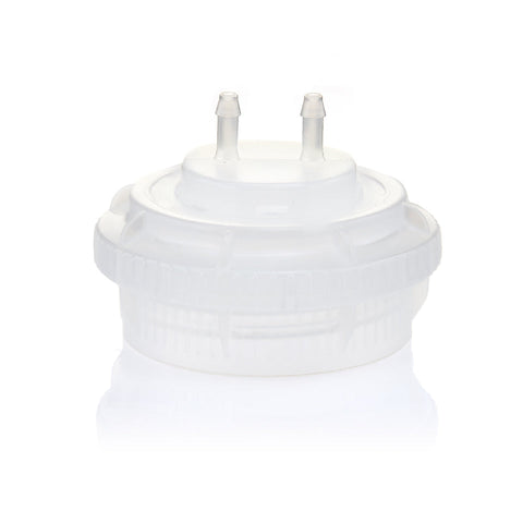 EZBio® GL45 Open Cap & Molded 2x 1/8" HB, Natural PP for Glass Bottles - 5 | 25 | img_1 | Foxx Life Sciences Global | shopfls.com