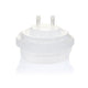 EZBio® GL45 Open Cap & Molded 2x 1/8" HB, Natural PP for Glass Bottles