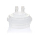 Bouchon ouvert EZBio® GL45 et embout moulé 2 x 1/4" HB, PP naturel pour bouteilles en verre