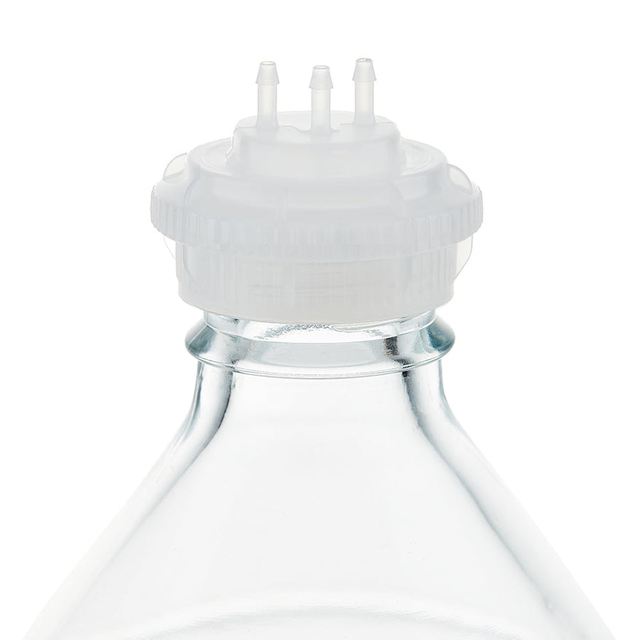 EZBio® GL45 Open Cap & Molded 3x 1/8" HB, Natural PP for Glass Bottles - 5 | 25 | img_2 | Foxx Life Sciences Global | shopfls.com