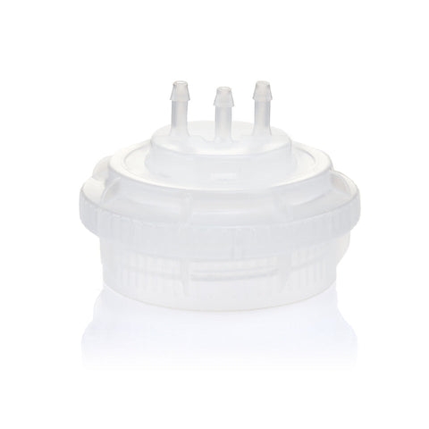 EZBio® GL45 Open Cap & Molded 3x 1/8" HB, Natural PP for Glass Bottles - 5 | 25 | img_1 | Foxx Life Sciences Global | shopfls.com