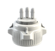 Open Top VersaCap® 53B with Molded 3x 1/4" HB Adapter