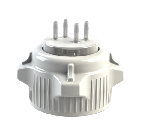 Open Top VersaCap® 53B with Molded 4x 1/8" HB Adapter | img_1 | Foxx Life Sciences Global | shopfls.com