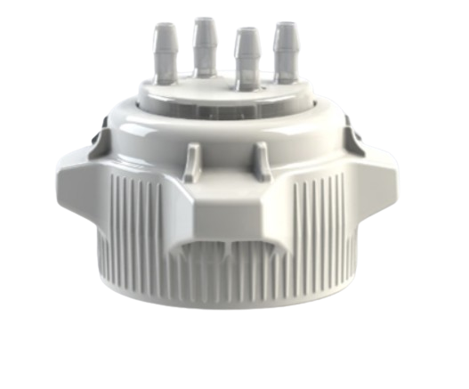 Open Top VersaCap® 83B with Molded 4x 5/16" HB Adapter | img_1 | Foxx Life Sciences Global | shopfls.com