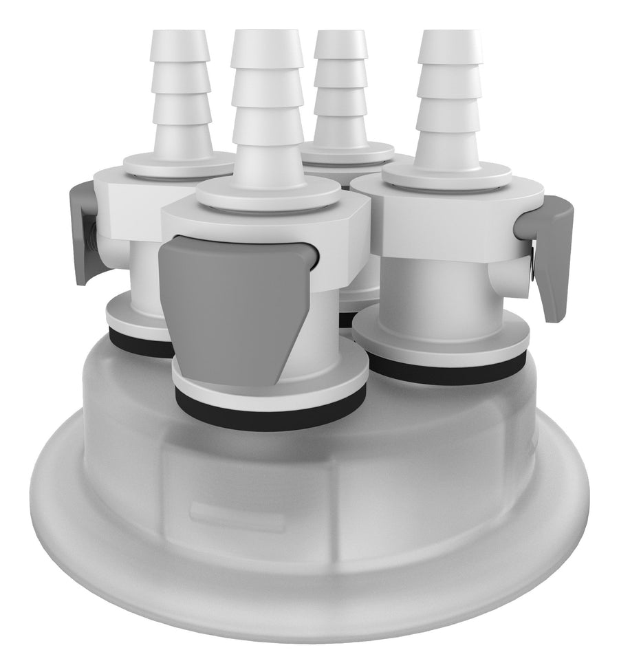 VersaCap® 83B 1/4" HB x4 Adapter Insert | img_1 | Foxx Life Sciences Global | shopfls.com