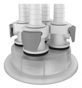 VersaCap® 83B 3/8" HB x4 Adapter Insert | img_1 | Foxx Life Sciences Global | shopfls.com