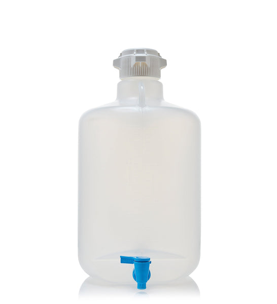 EZLabpure™ 20L Round Polypropylene (PP) Carboy with 83B Cap and Spigot | img_1 | Foxx Life Sciences Global | shopfls.com