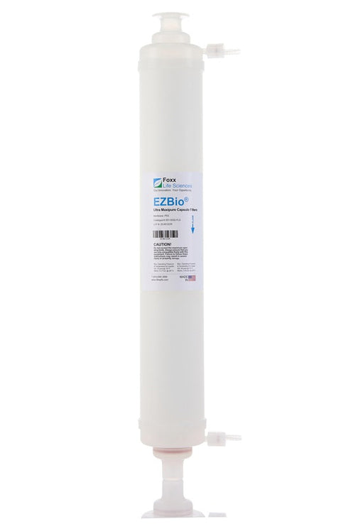 White filter cartridge with 'EZBio' branding on a white background