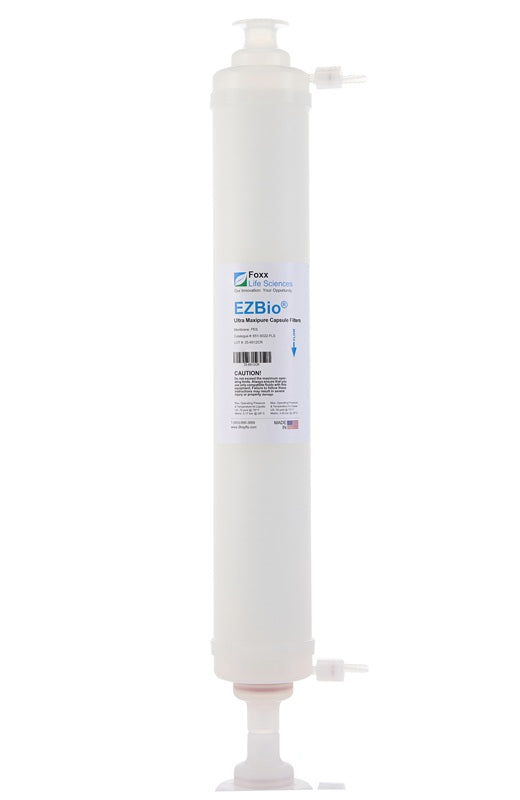 White filter cartridge with 'EZBio' branding on a white background