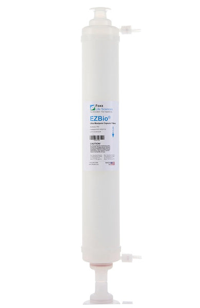 White filter cartridge with 'EZBio' branding on a white background