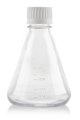 EZBio®pure 500mL Erlenmeyer Flask, PC, Baffle Base, VersaCap® 38-430, Sterile