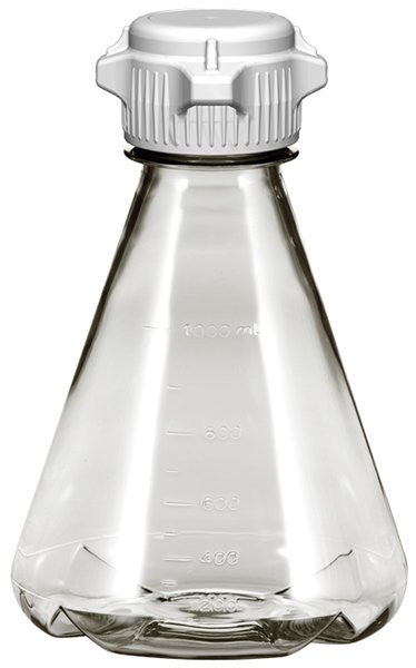 Sterile 1L EZclear® Baffled Erlenmeyer Flask with 53B VersaCap® - Foxx Life Sciences, ideal for laboratory research and bioprocessing. | img_1 | Foxx Life Sciences Global | shopfls.com