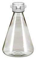 Sterile 2L EZclear® Erlenmeyer Flask with 53B Vented VersaCap® - Foxx Life Sciences, for laboratory research. | img_1 | Foxx Life Sciences Global | shopfls.com