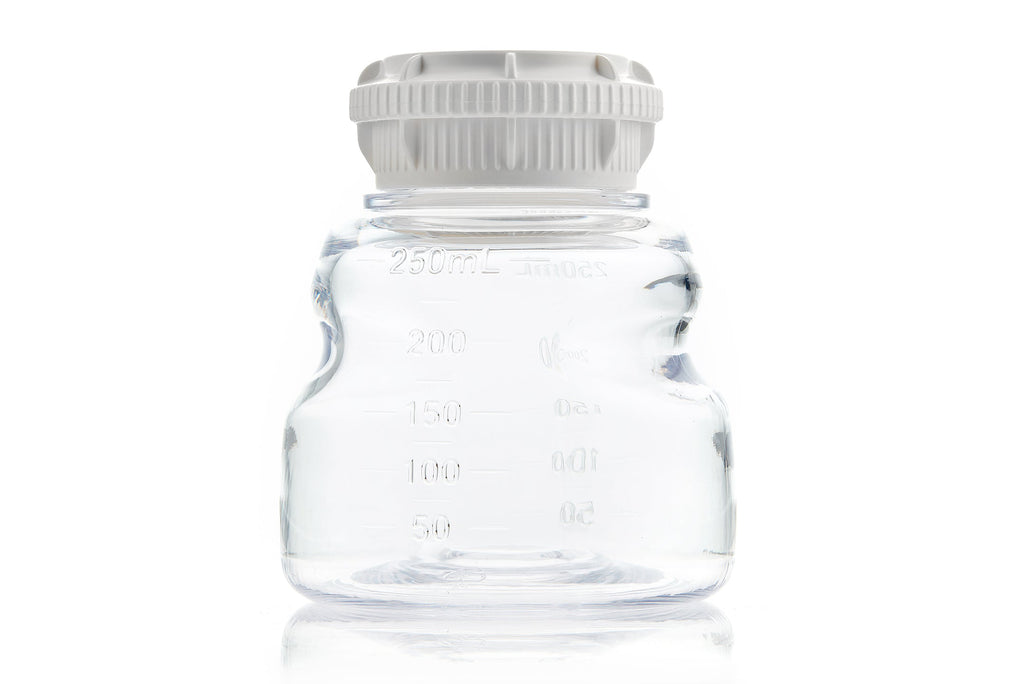 EZLabpure™ Media Bottle PETG, 250mL, GL45 Closed VersaCap®, Sterile, 24/cs | img_1 | Foxx Life Sciences Global | shopfls.com