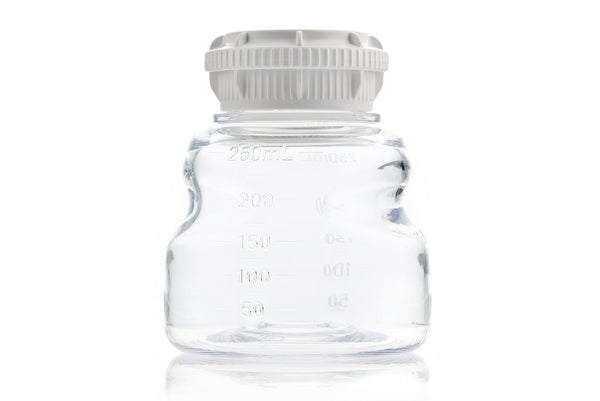 EZLabpure™ Media Bottle PETG, 250mL, GL45 Closed VersaCap®, Sterile, 24/cs | img_1 | Foxx Life Sciences Global | shopfls.com