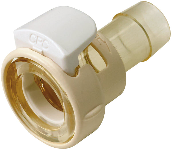 CPC MPC Connector Coupling Body (Female) MPCK17006T39 - MPC to 3/8" HB, Non-Valved, Polysulfone (PS), Class VI