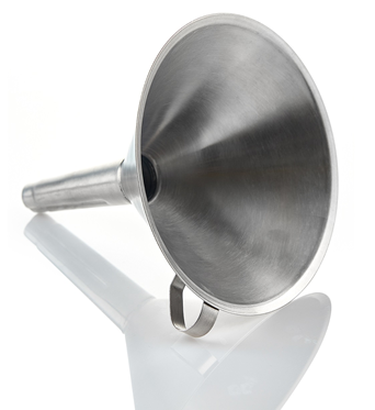 EZBio® 316L Stainless Steel Funnel, 250mm, with Steel Handle - Laboratory-Grade Filling for Bioprocessing Applications | img_1 | Foxx Life Sciences Global | shopfls.com