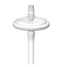 EZFlow® 1.0µm Polytetrafluoroethylene (PTFE) Vent Filter, 50mm Polypropylene (PP) Housing w/ 2.5" of 1/4" ID Silicone Tubing, Non Sterile