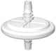 EZFlow® 1.0µm Polytetrafluoroethylene (PTFE) Vent Filter, 50mm Polypropylene (PP) Housing, 1/4" to 1/2" Stepped Barb, Non Sterile, 5/PK