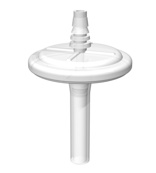 EZFlow® 0.2µm PTFE Vent Filter, 50mm PP Housing w/ Silicone Tubing. Laboratory-grade filter for bioprocessing applications. | img_1 | Foxx Life Sciences Global | shopfls.com