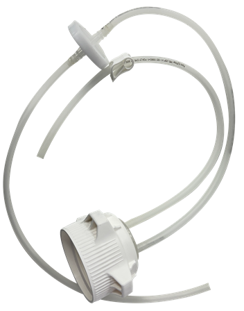 Vactrap™ 2 Cap Assembly with 83B VersaCap® & Tubing - Foxx PP, Single Bottle Setup - 1EA | img_1 | Foxx Life Sciences Global | shopfls.com